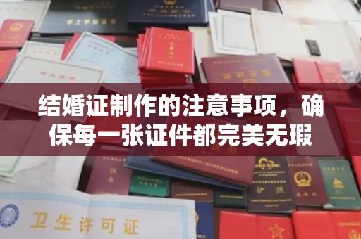 福泉结婚证制作的注意事项，确保每一张证件都完美无瑕