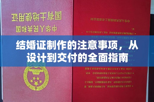 福泉结婚证制作的注意事项，从设计到交付的全面指南
